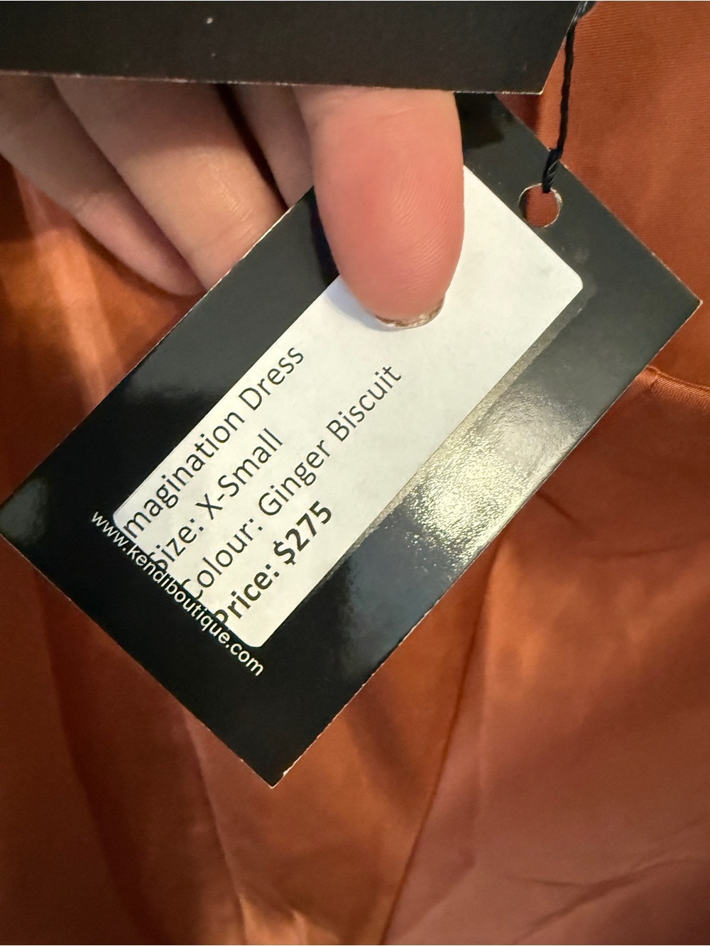 NWT Cowl Neck Long Sleeve Maxi Dress in Rust Cut Out Back Detail XS - Picture 6 of 7